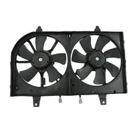 AC + Radiator Thermo Cooling Fan Assembly With Motors Fit For Nissan Maxima A33 All Model Variants 09/1999-09/2003 - image 1