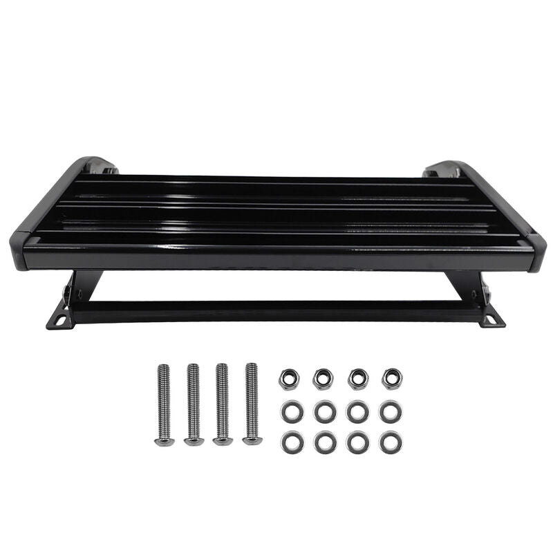 Single Caravan Step With Screws Kit Aluminium Black Pull Out Folding 550mm Fit For RV - image 11