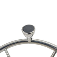 5 Spoke 13-1/2 Inch 13.5'' Destroyer Style Stainless Boat Steering Wheel With Knob - image 7