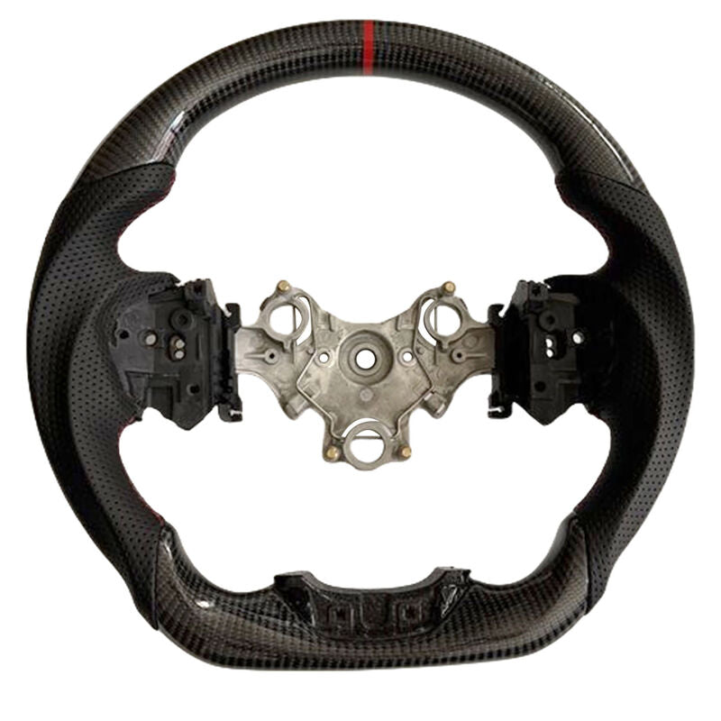 Carbon Fiber Steering Wheel Red Strip Fit For Isuzu D-Max RG 3.0L Diesel 07/2020-2024 - image 1