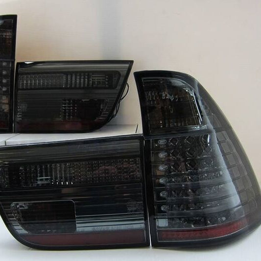 Smoke LED Tail Lights Fit For BMW X5 E53 SUV 1998-2002