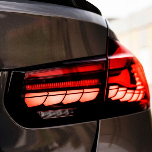 Clear Red 3D OLED Sequential Tail Lights Fit For BMW F30 F35 F80 M3 2012-2018 - image 4