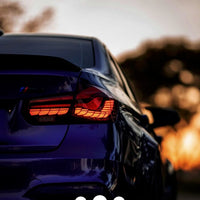 Clear Red 3D OLED Sequential Tail Lights Fit For BMW F30 F35 F80 M3 2012-2018 - image 5