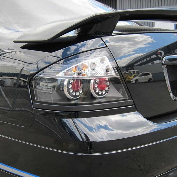 Black LED Tail Lights Fit For Ford Falcon BA BF XR6 XR8 4 Door SEDAN 2002-2007 - image 4