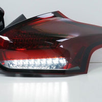 Smoke Red Full LED 3D Light Bar Tail Lights Fit For Ford Focus LZ 2015-2018 - image 4