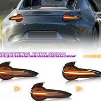 Black 3D Full LED Sequential Indicators Tail Lights Fit For Mazda MX-5 ND 2015-2022 - image 10