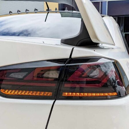Smoke 3D V3 LED Tail Lights Fit For Mitsubishi Lancer CJ EVO X VRX 2007-2018 - image 2