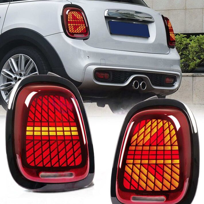Clear Red LED Sequential Signal Tail Lights Fit For Mini Cooper F55/56/57 2014-2021 - image 1