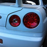 Clear Red LED Tail Lights Fit For Nissan Skyline R34 GTR GTT Coupe 1999-2002 - image 8
