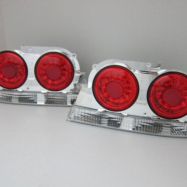 Clear Red LED Tail Lights Fit For Nissan Skyline R33 GTR GTST Coupe 1995-1998 - image 2