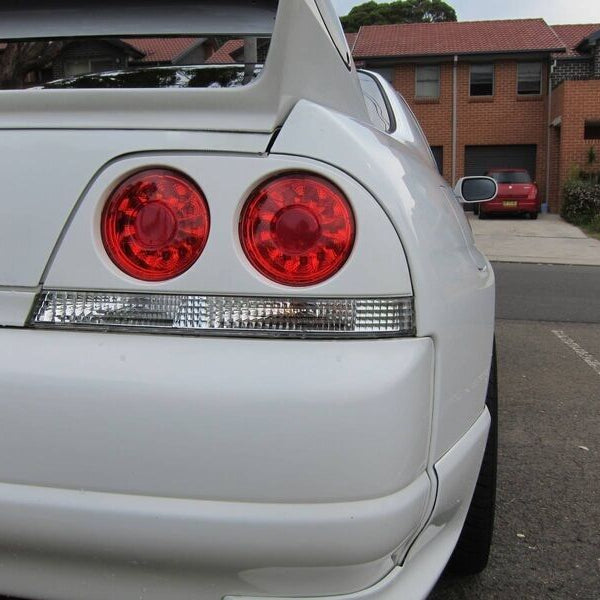 Clear Red LED Tail Lights Fit For Nissan Skyline R33 GTR GTST Coupe 1995-1998 - image 5
