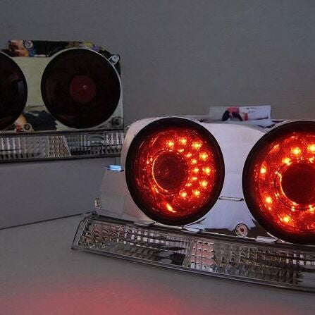 Smoke Red LED Tail Lights Fit For Nissan Skyline R33 GTR GTST Coupe 1995-1998 - image 2