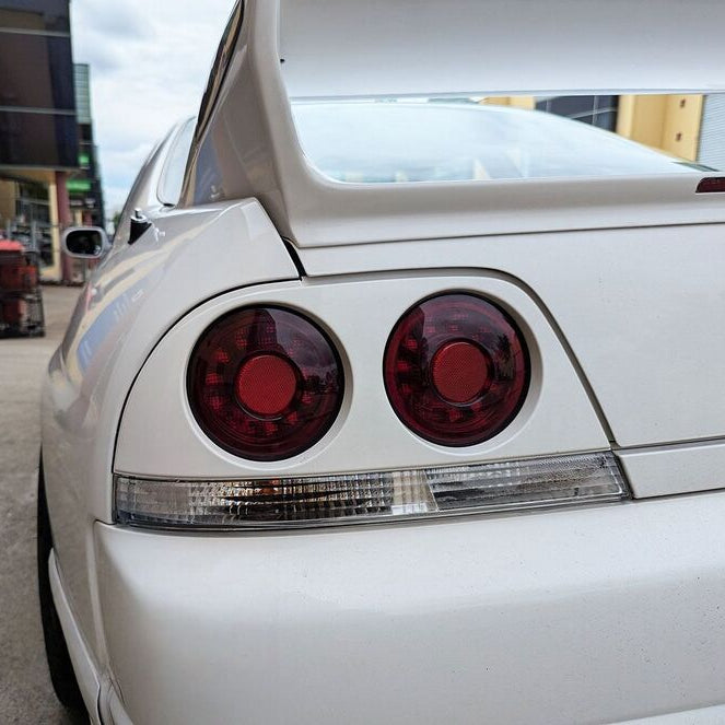 Smoke Red LED Tail Lights Fit For Nissan Skyline R33 GTR GTST Coupe 1995-1998 - image 7
