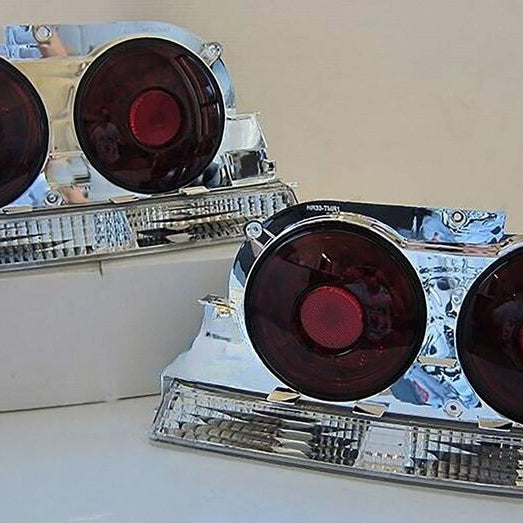 Smoke Red LED Tail Lights Fit For Nissan Skyline R33 GTR GTST Coupe 1995-1998 - image 9