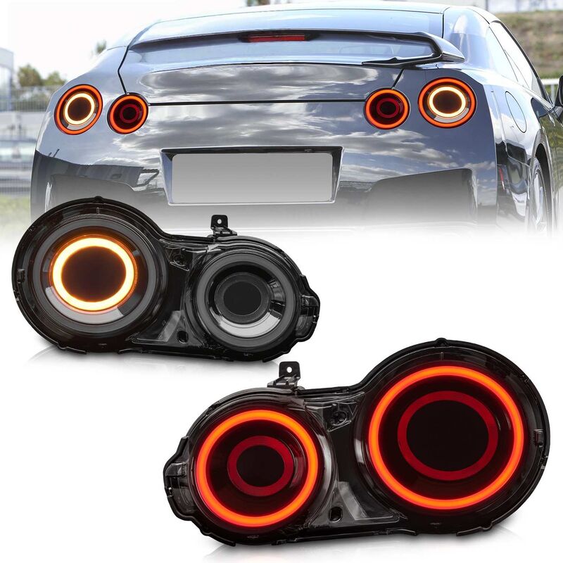 HRS Smoke 3D LED Taillights Fit For Nissan GTR R35 – The Elite Series 2007-2024 - image 2