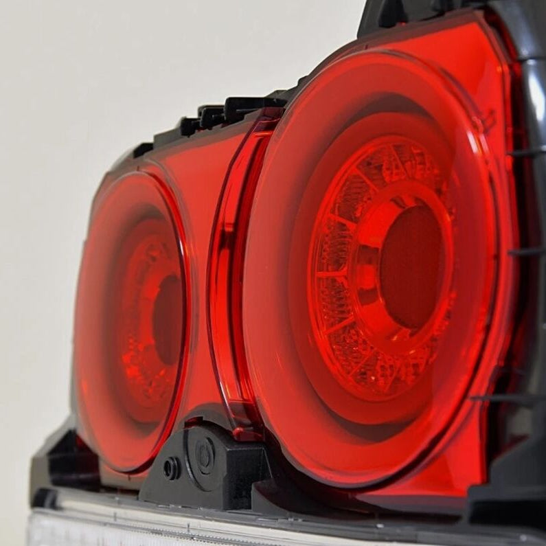 78 Works Fiber Ring LED Taillights Fit For Nissan Skyline R34 4D Sedan HR34 ER34 ENR34 1998-2002 - image 4