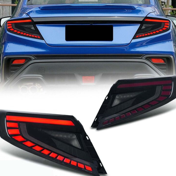 V4 Smoke Red LED Dynamic Taillights Fit For Subaru WRX VB 2022-2025 - image 2