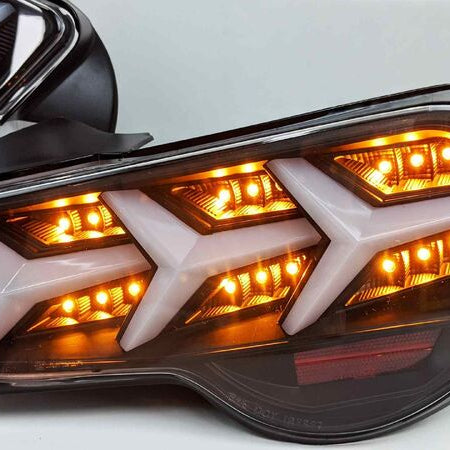 Black Lambo Style LED Taillights Fit For Toyota 86 Subaru BRZ ZN6 2012-2021 - image 3