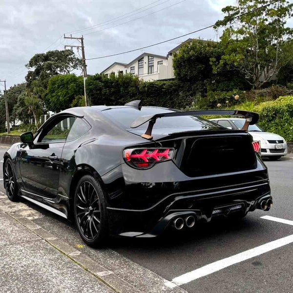 Black Lambo Style LED Taillights Fit For Toyota 86 Subaru BRZ ZN6 2012-2021 - image 7