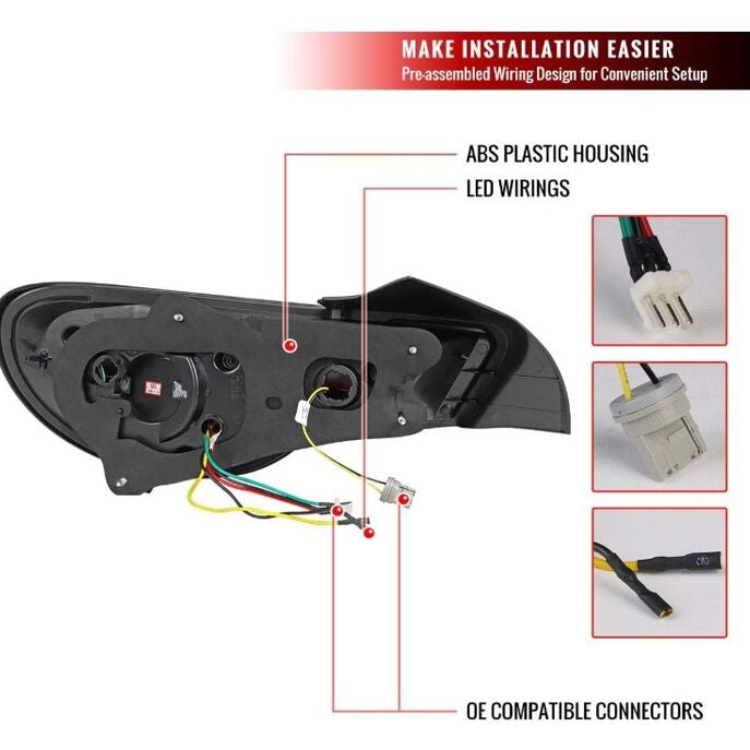 Smoke Lambo Style LED Taillights Fit For Toyota 86 Subaru BRZ ZN6 2012-2021 - image 13
