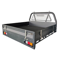 Black Powder Coated Heavy Duty Steel Flat Tray for Dual Cab Ute - image 2