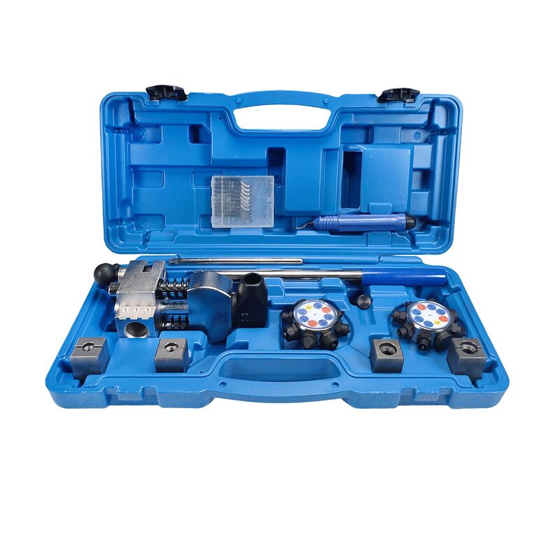 Brake Line Flaring Tool Kit 45°&37° Single Bubble Double Flare 3/16"~3/8" Tubes - image 7
