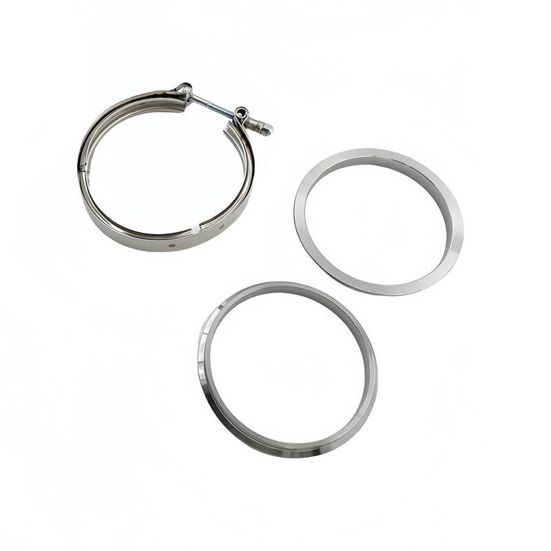 1 Pcs 4" Inch 102mm V-Band Clamps 304 Stainless Steel Flange Exhaust Pipe Tailpipe - image 2