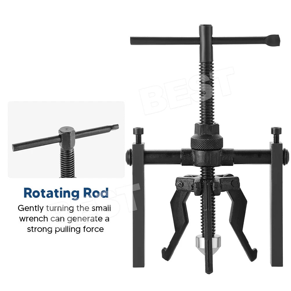 3 Jaw Pilot Bearing Puller Inner Wheel Gear Extractor Bushing Remover Tool Kit - view 5
