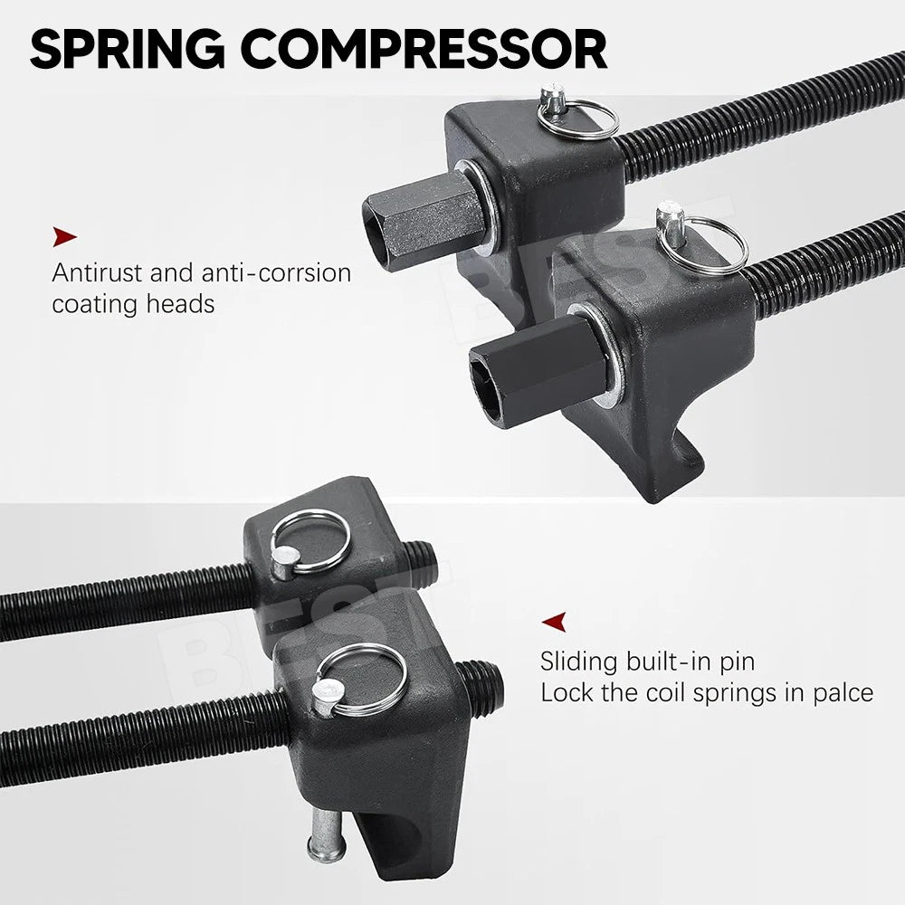 2X Coil Spring Compressor Heavy Duty Car Truck Auto Tool Strut Clamp Tool Set - view 2