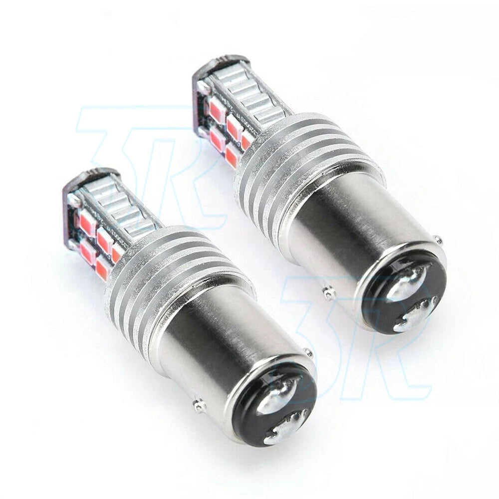 2X BAY15D 1157 P21/15W RED 15 For SAMSUNG 2835 LED BRAKE STOP TAIL LIGHT BULB - view 2