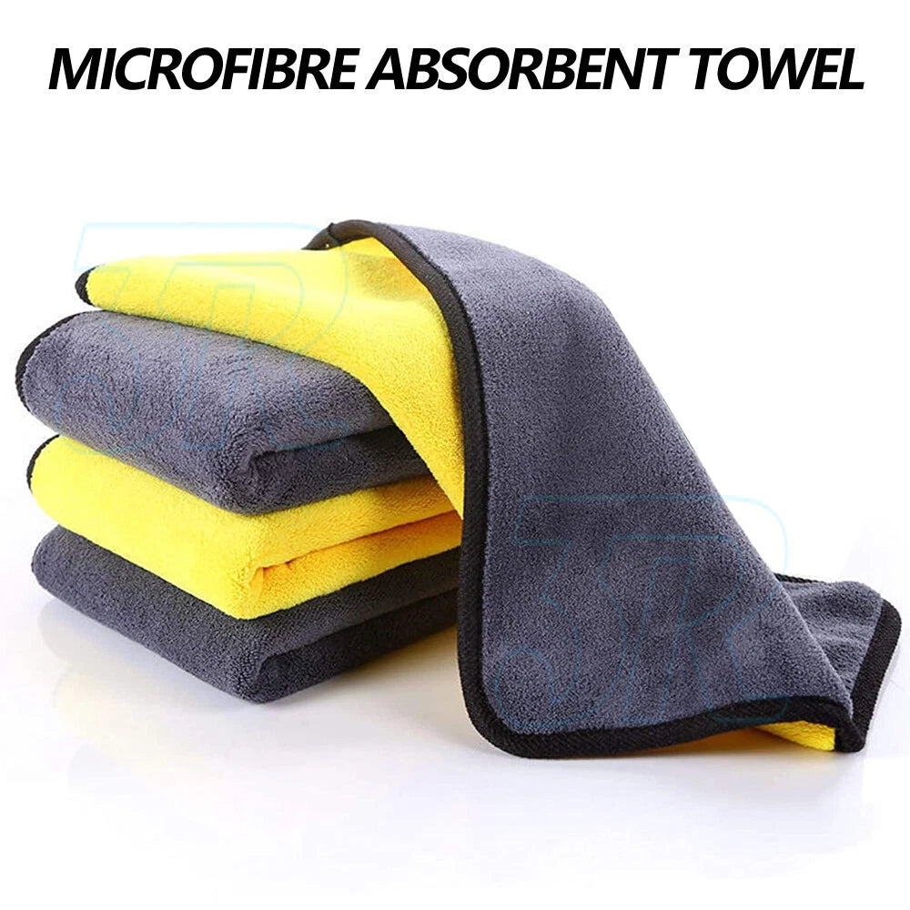 6x Car Wash Cloth Microfibre Super Absorbent Polishing Cleaning towels Drying - view 1