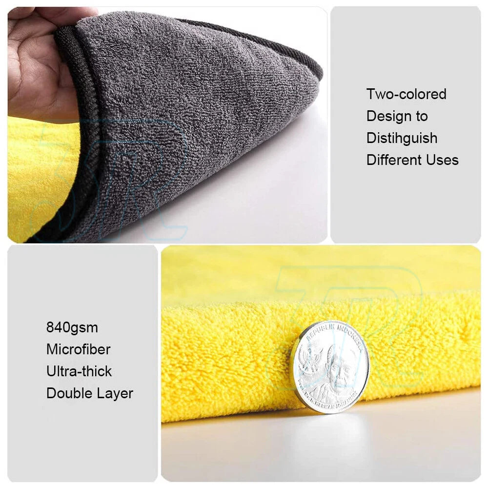 6x Car Wash Cloth Microfibre Super Absorbent Polishing Cleaning towels Drying - view 2