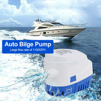 12V 1100GPH Bilge Pump Boat Automatic Water Auto Marine Submersible Float Switch - view 7