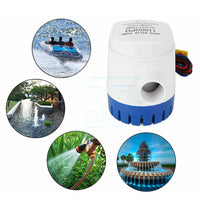 12V 1100GPH Bilge Pump Boat Automatic Water Auto Marine Submersible Float Switch - view 8