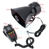 12V Air Horn Siren Megaphone Loud+MIC Speaker 5 Sounds Car Vehicle Truck Van - view 8
