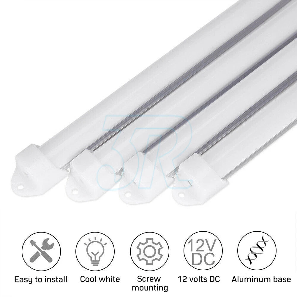 LED Strip Lights Cold White Car Interior Lamp 12V Light Bar Camping Caravan Boat - view 2