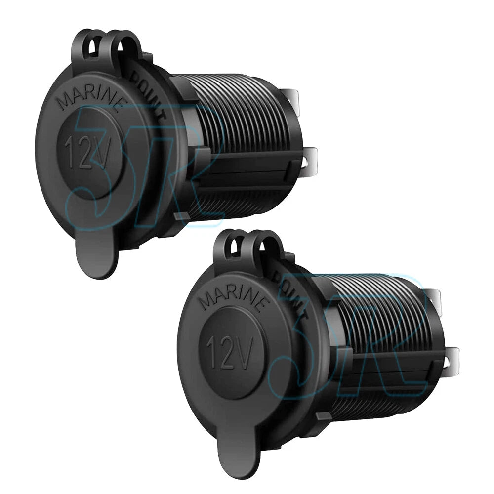 2X 12V Car Cigarette Lighter Socket Waterproof USB Charger Power Adapter Outlet - view 1