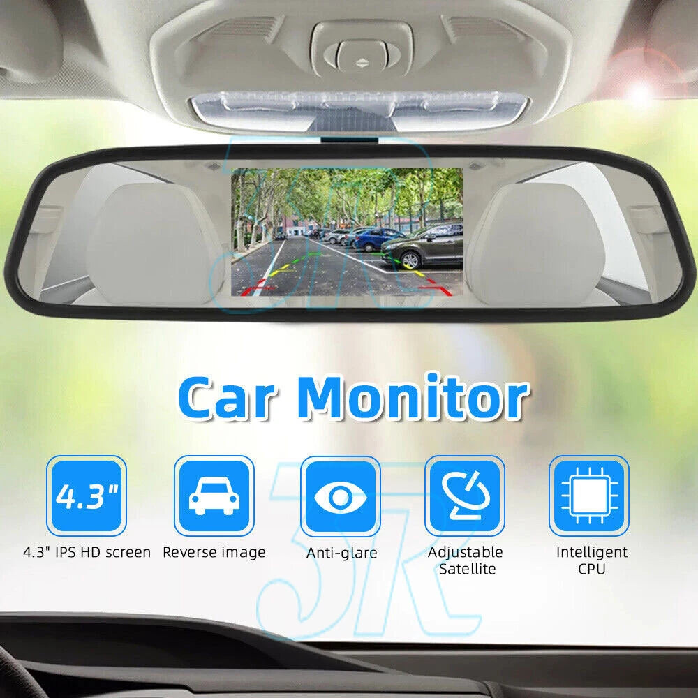 Reverse Camera 4.3in Reversing Camera Rear View Cam Kit Waterproof HD Camera - view 2