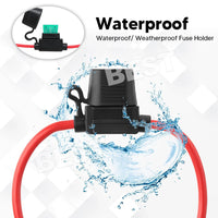 10X 12V 30A Standard Blade Inline Fuse Holder with Water Proof Dustproof Cover - view 5