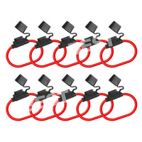 10X 12V 30A Standard Blade Inline Fuse Holder with Water Proof Dustproof Cover - view 8