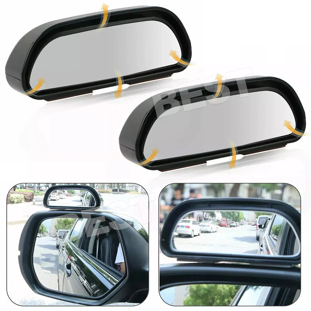 2x Adjustable Blind Spot Wide Angle Rear View Side Mirror for Universal Car - view 1