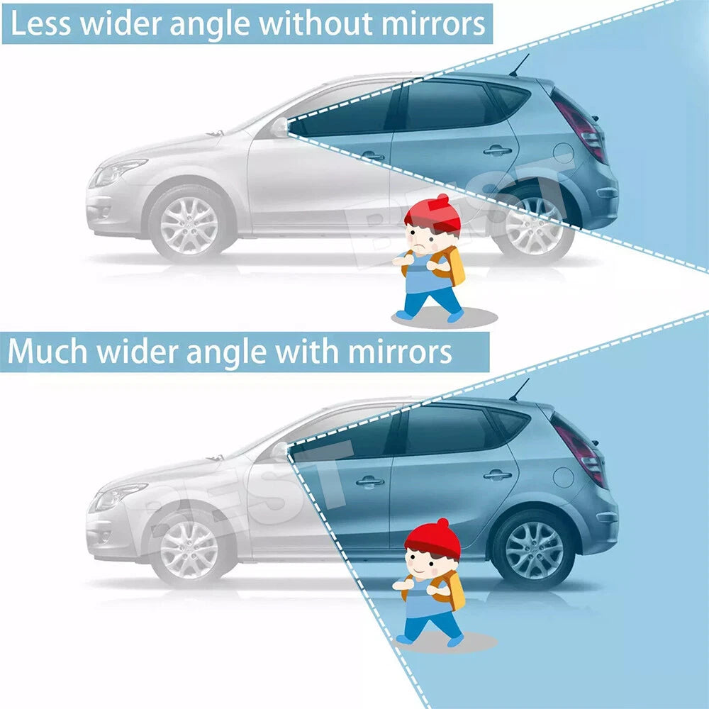 2x Adjustable Blind Spot Wide Angle Rear View Side Mirror for Universal Car - view 4