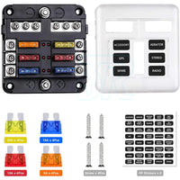 23PCS 6 Way Blade Fuse Box Block Holder Indicator LED Light 12V/32V Car Marine - view 3