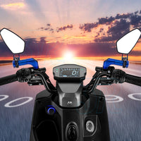 Universal Motorcycle 7/8" Handle Bar End Mirrors Rear Side View Cafe Racer Set - view 10