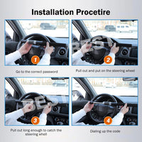 Car Steering Wheel Lock Keyless 5 Coded Combination Locker Security Anti Theft - view 9