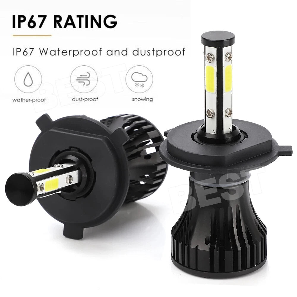 2500W 375000LM 6000K HID 9003 LED Headlight kit Lamp Bulb Globes High Low Beam - view 2