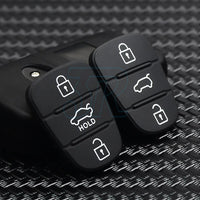 4X 3 Button Flip Key Replacement Rubber Keypad For Hyundai i30 i20 i35 Elantra - view 8