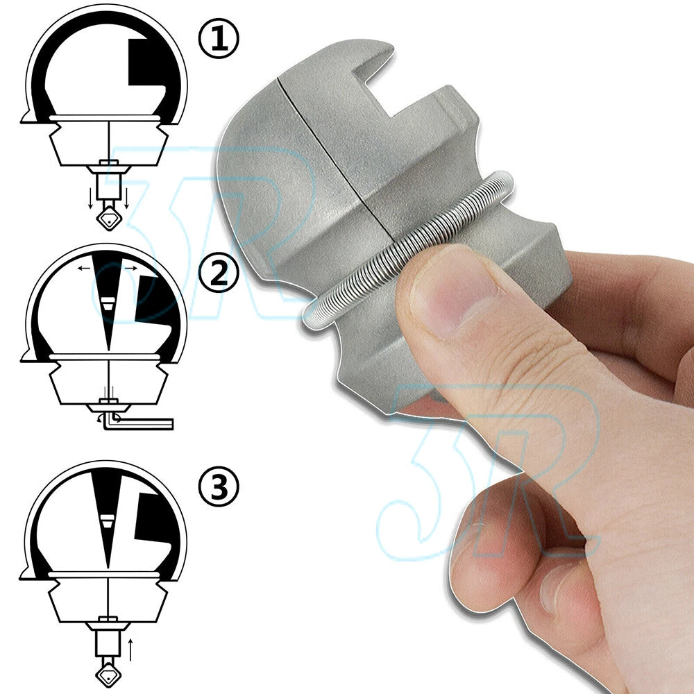 Anti Theft Trailer Coupling Hitch Lock Tow Ball Car Caravan Security Tool Kit - view 3