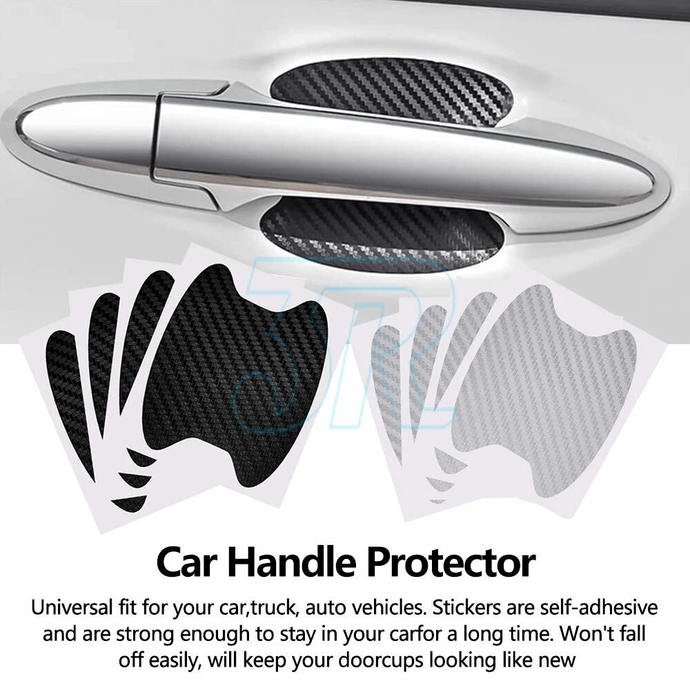 Black/SilverCar Door Handle Protector Film AntiScratch Sticker Accessories Trims - view 1
