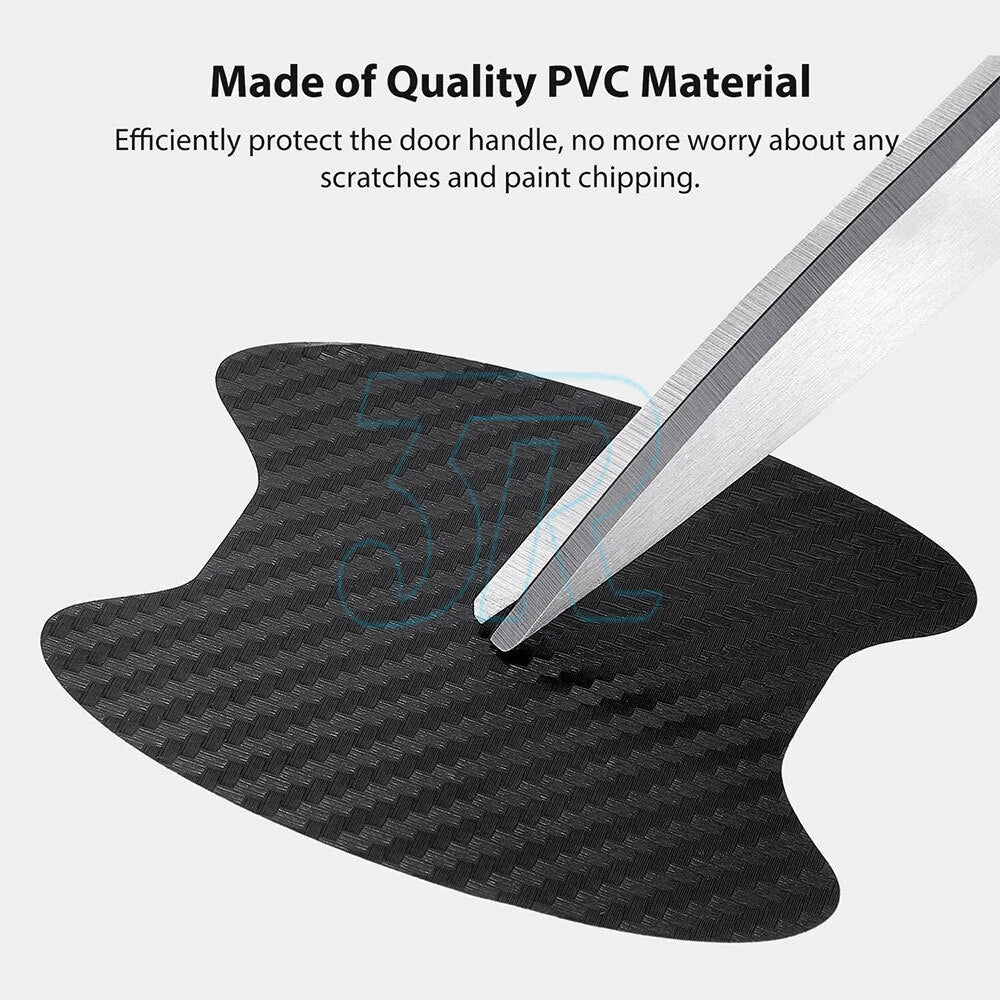 Black/SilverCar Door Handle Protector Film AntiScratch Sticker Accessories Trims - view 4